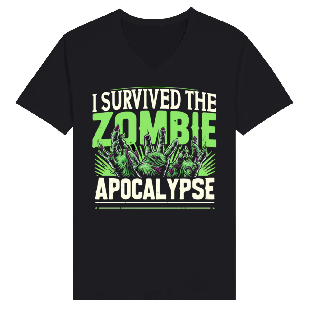 Product Horror film fan Zombie horror Classic zombie film V-Neck T-shirt