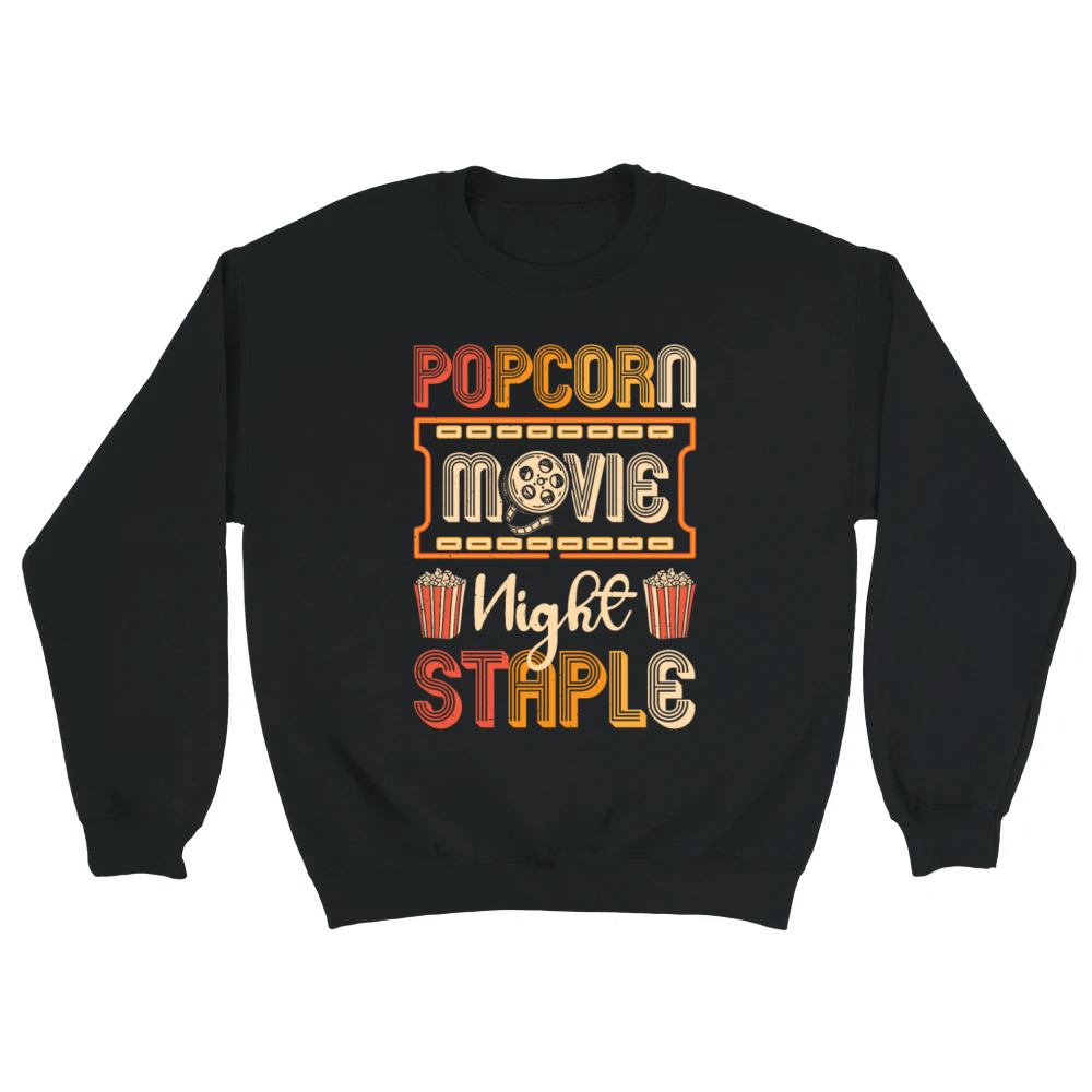 Product Retro Popcorn Film Evening Pop-corn Gift Unisex Sweatshirt