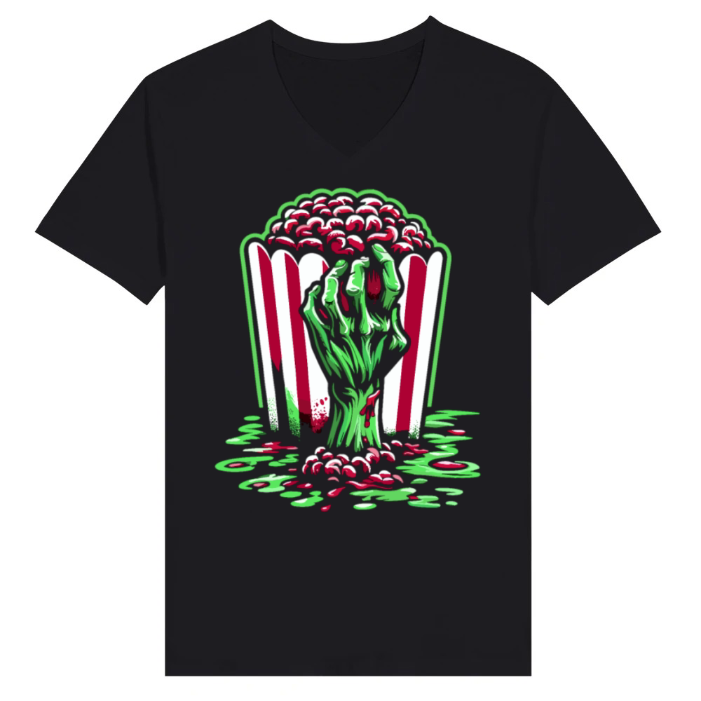 Product Horror film fan Zombie horror Classic zombie film V-Neck T-shirt