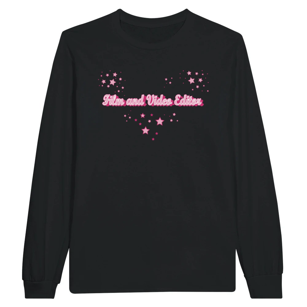 Product Mommy's job funny Quote Mom Film and video editor Unisex Longsleeve