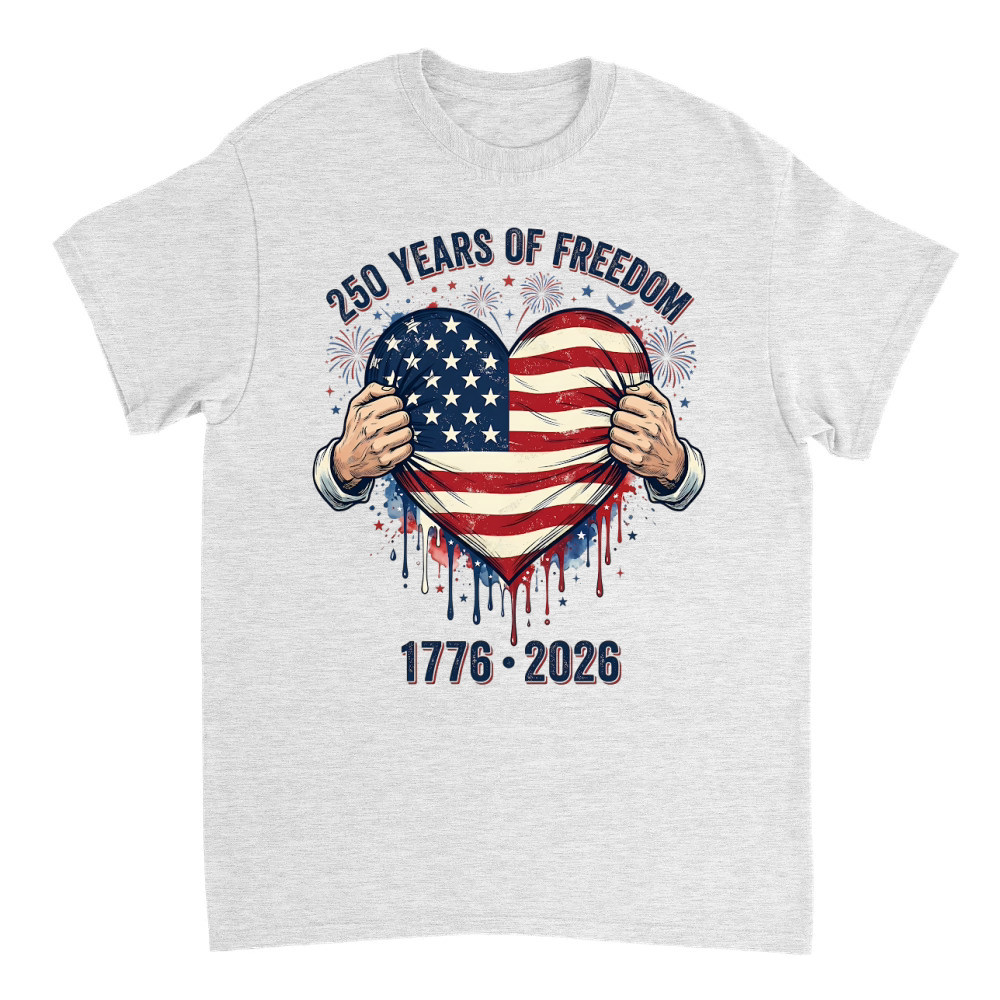 Product 250 Years of Freedom Patriotic 1776 2026 T-Shirt