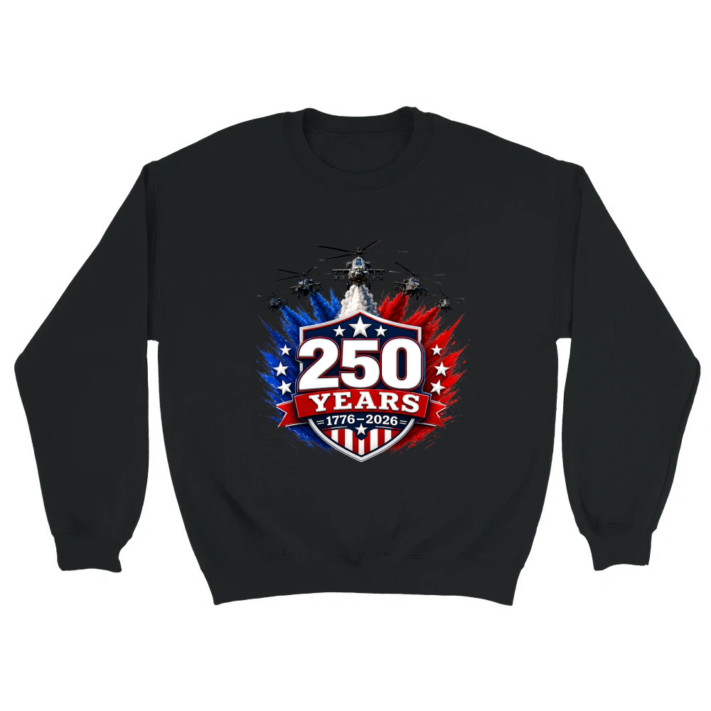 Product 250 Years 1776 2026 Jet Air 4th of July Patriotic Unisex Sweatshirt