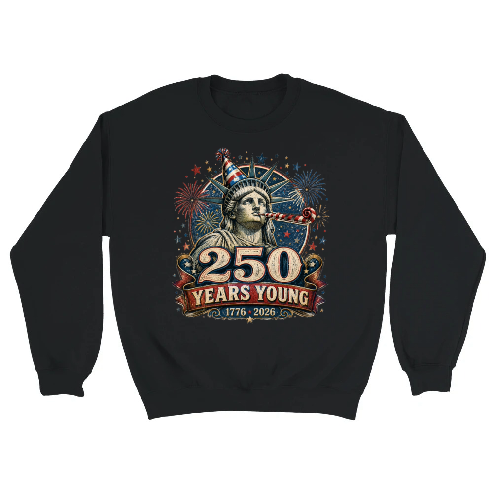 Product 250 Years Young Vintage Statue of Liberty Unisex Sweatshirt