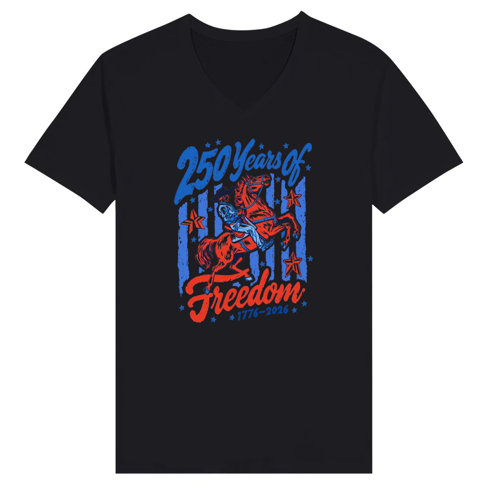 Product 250 Years Freedom 1776 2026 V-Neck T-shirt