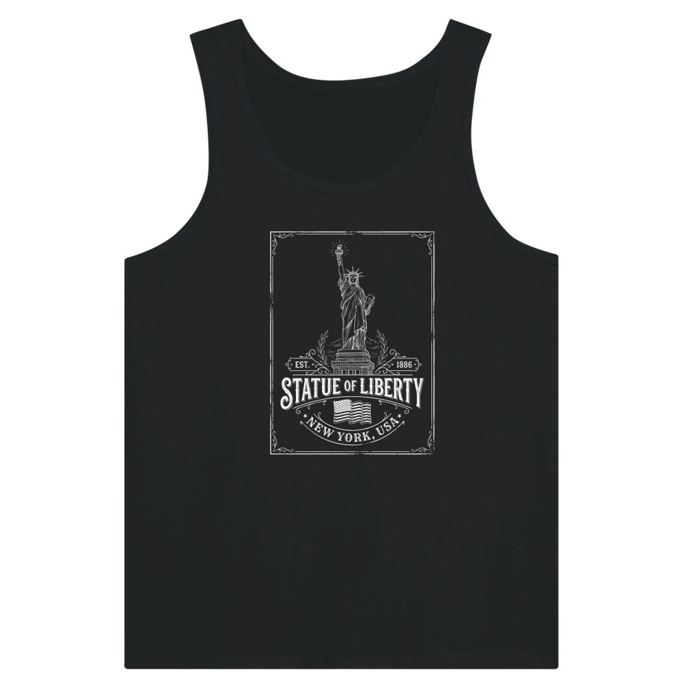 Product Statue Liberty Patriotic American Newyork Tank Top