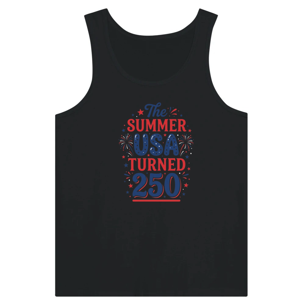 Product Summer Usa Patriotic Fireworks Turned 250 Tank Top
