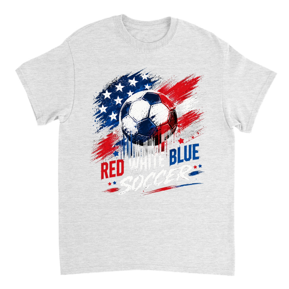Product Red White Blue Soccer Patriotic T-Shirt