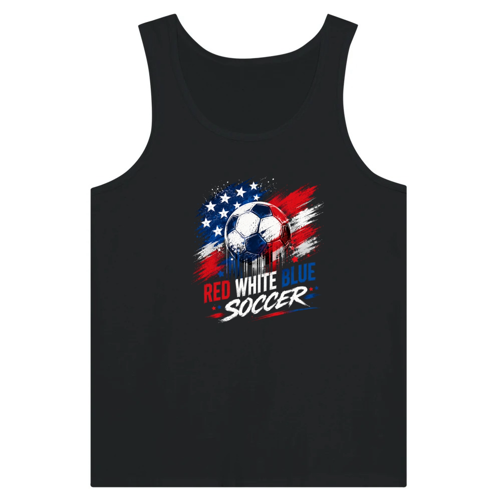 Product Red White Blue Soccer Patriotic Tank Top