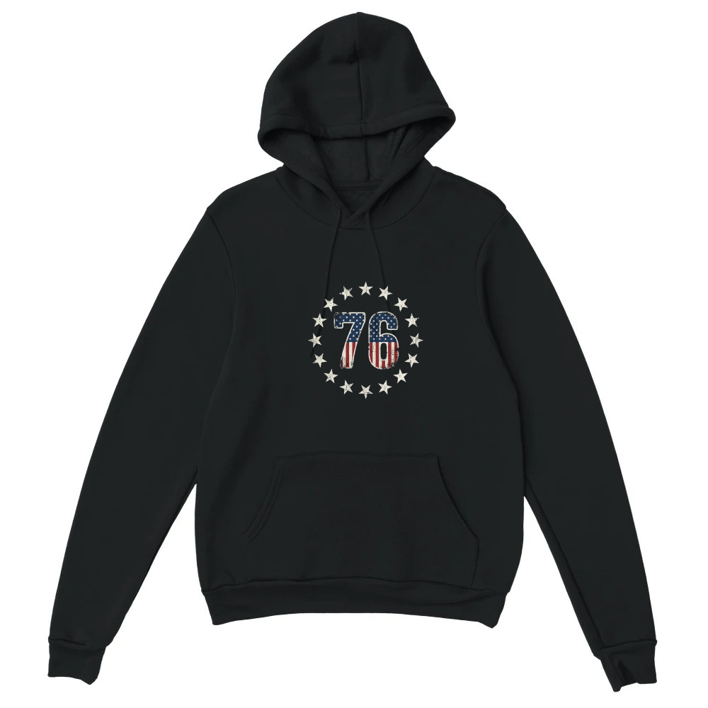 Product Patriotic Stars Flag 76 American Unisex Hoodie