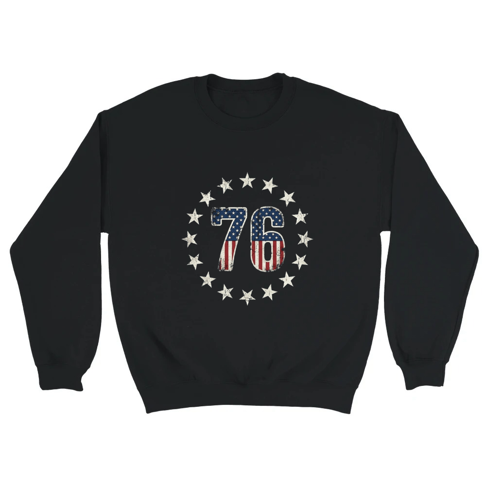 Product Patriotic Stars Flag 76 American Unisex Sweatshirt