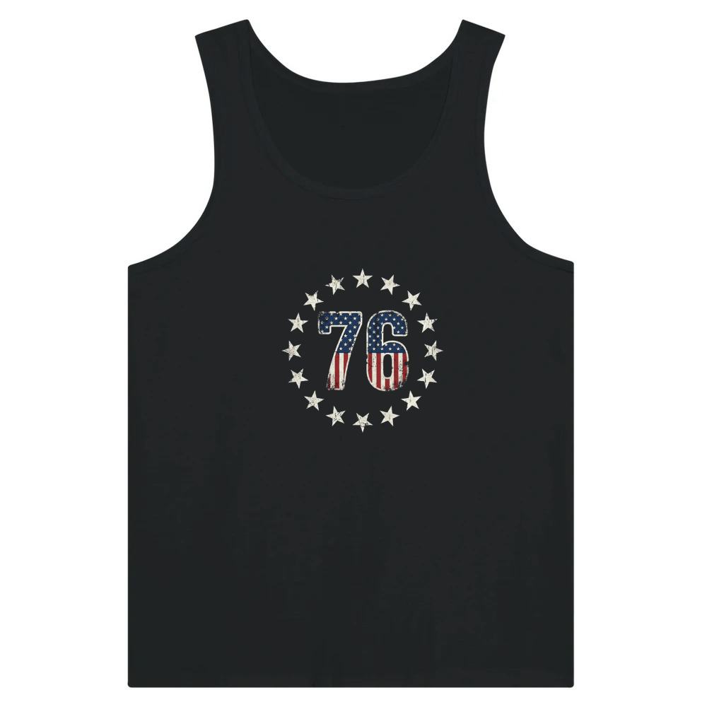 Product Patriotic Stars Flag 76 American Tank Top