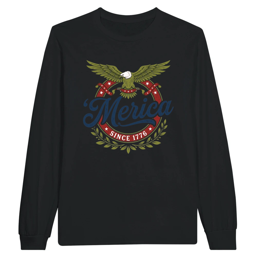 Product Merica Eagle Patriotic 1776 America Unisex Longsleeve