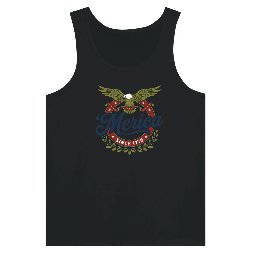 Product Merica Eagle Patriotic 1776 America Tank Top