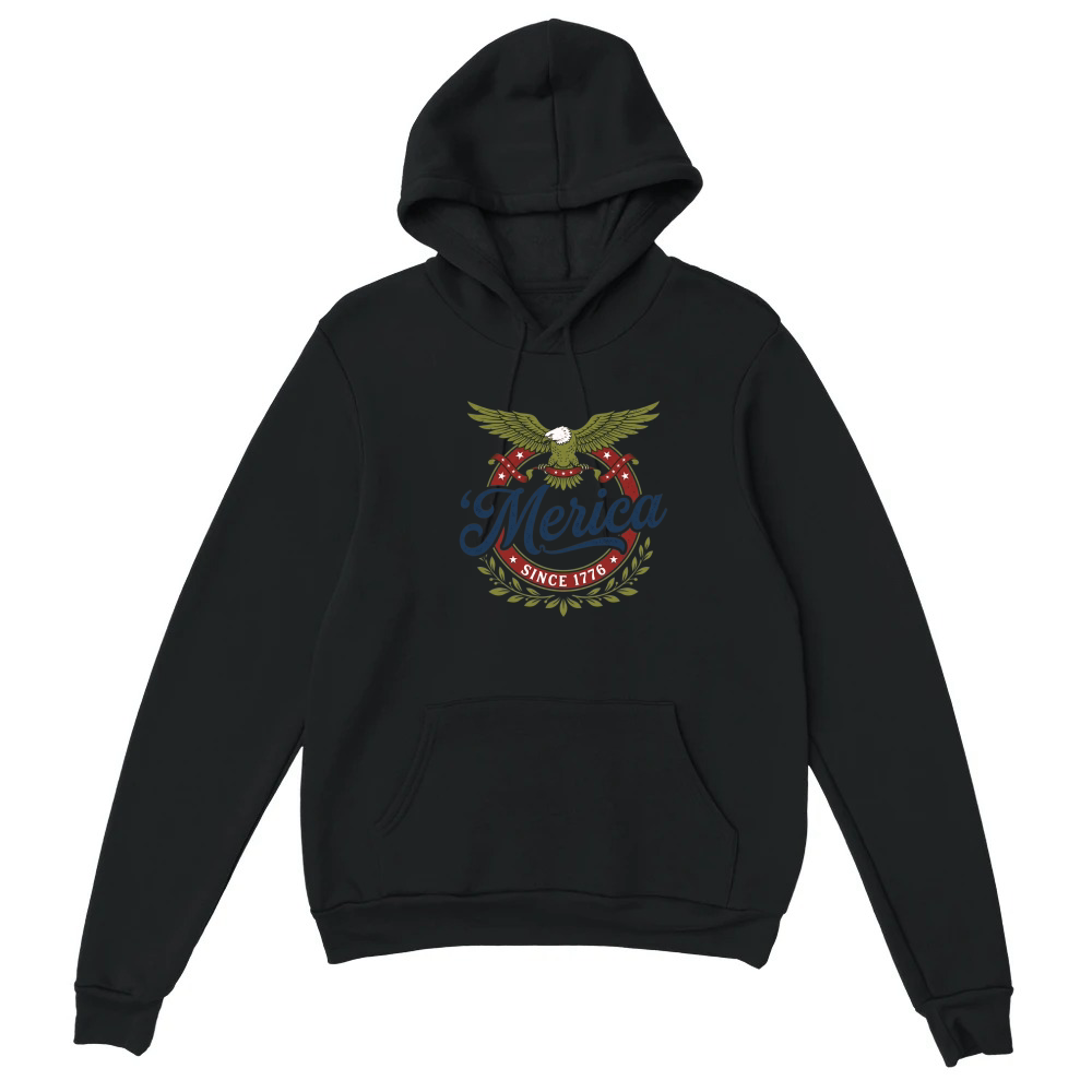 Product Merica Eagle Patriotic 1776 America Unisex Hoodie