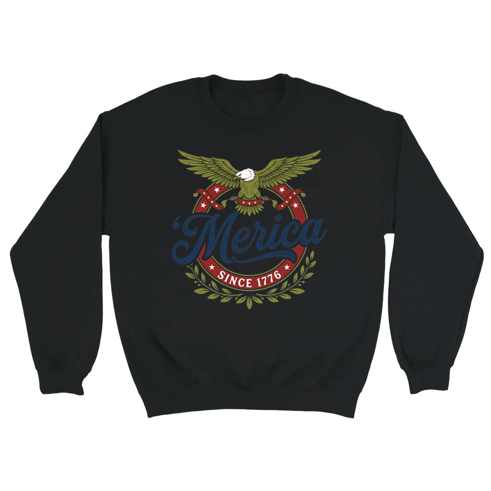 Product Merica Eagle Patriotic 1776 America Unisex Sweatshirt