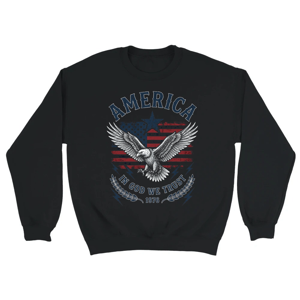 Product Eagle Patriotic America We Trust Unisex Sweatshirt