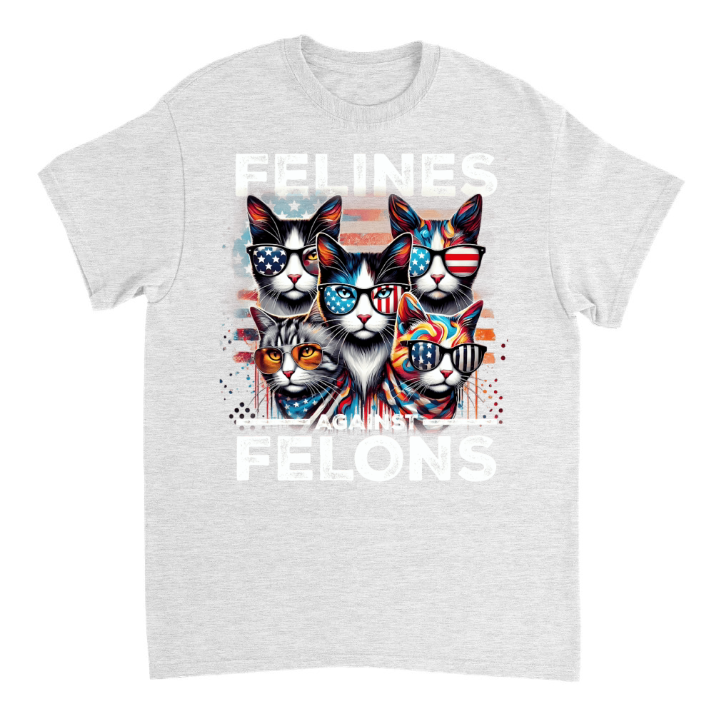 Product cats american patriotic sunglasses felines T-Shirt