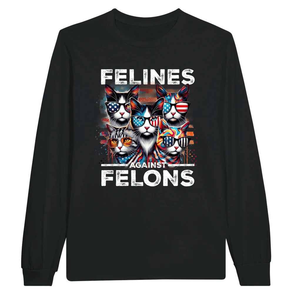 Product cats american patriotic sunglasses felines Unisex Longsleeve