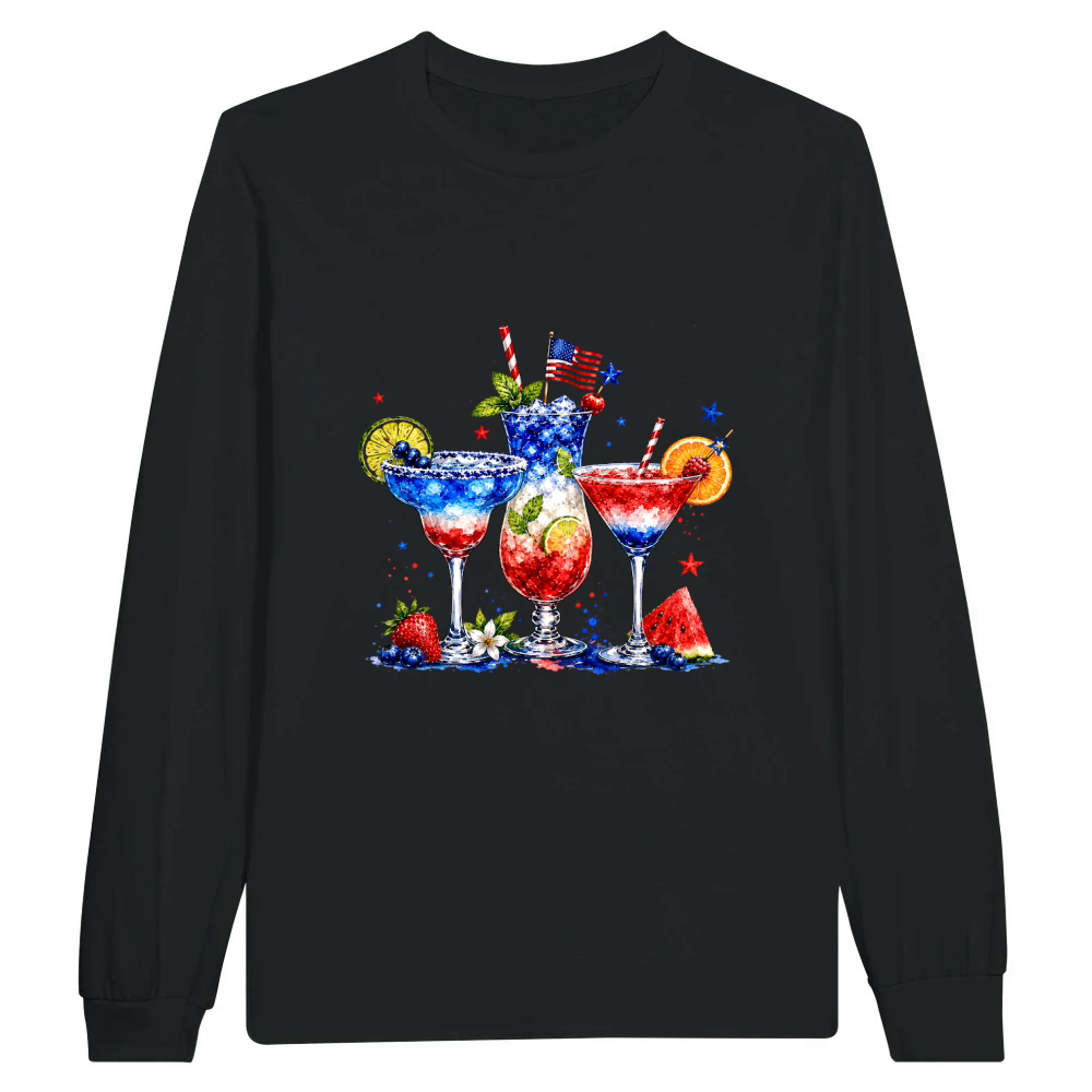 Product 4th of July Patriotic Drink Unisex Longsleeve