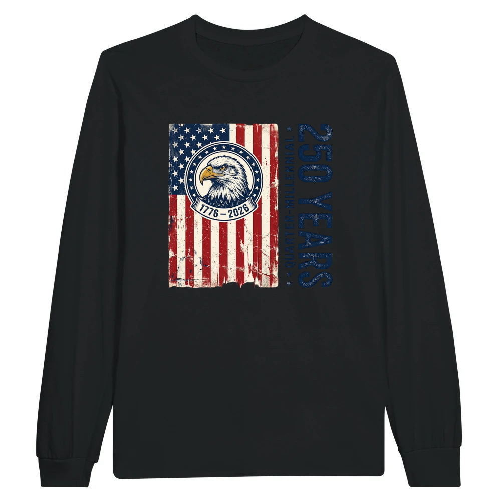 Product USA 250 Years Eagle Vintage 1776 2026 Unisex Longsleeve