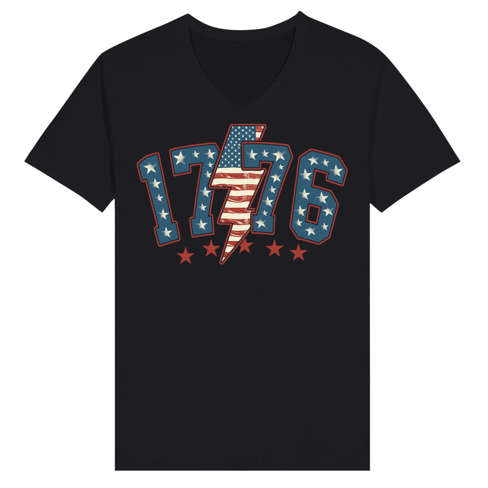 Product Vintage 1776 4th of July V-Neck T-shirt