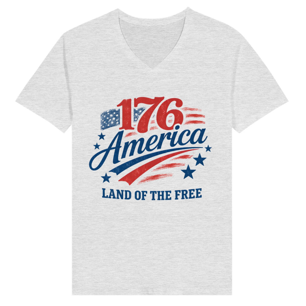Product Vintage 1776 America Patriotic 250th V-Neck T-shirt