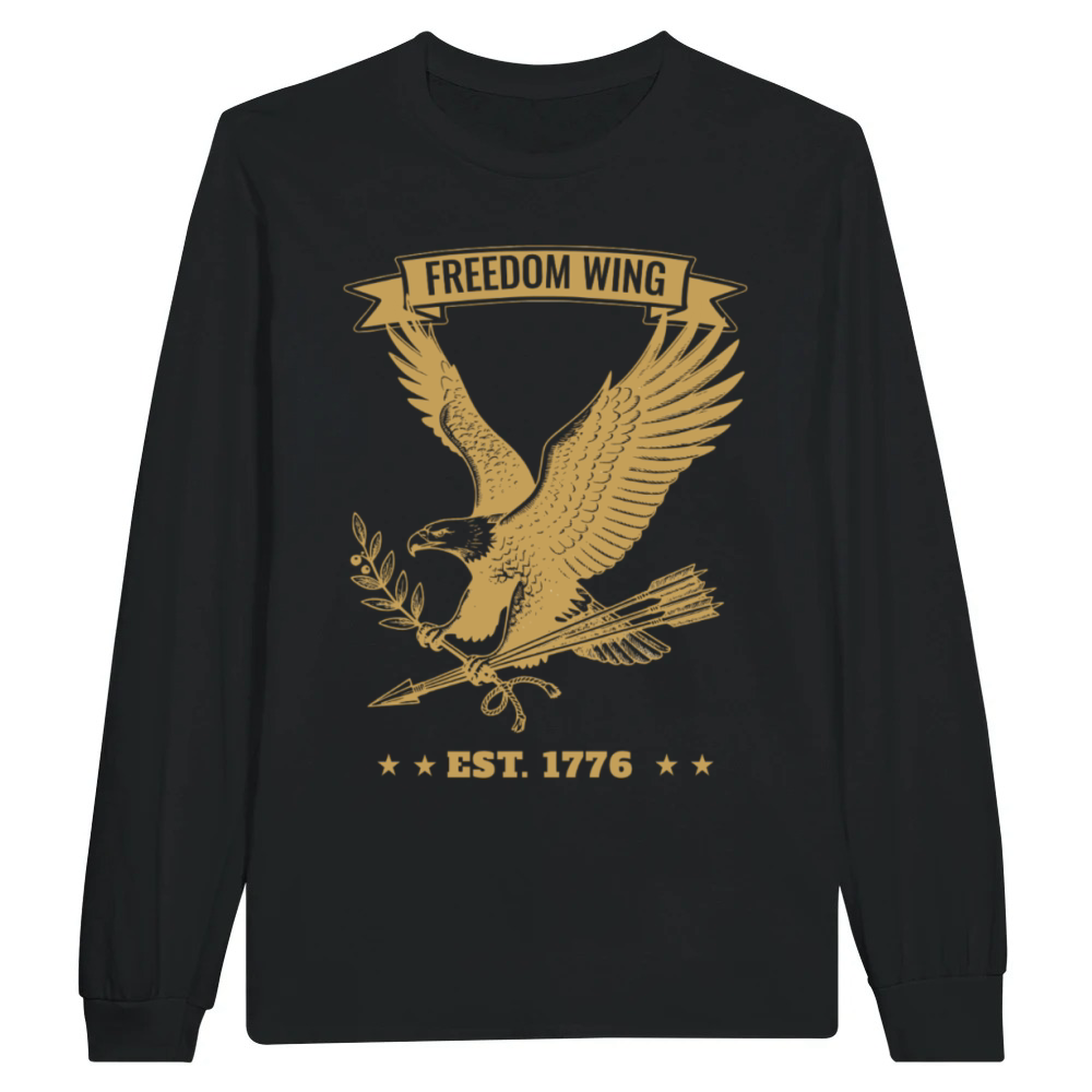 Product Vintage 1776 Freedom Wing Eagle - Retro American P Unisex Longsleeve