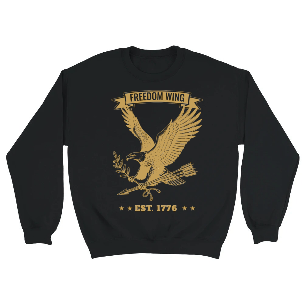Product Vintage 1776 Freedom Wing Eagle - Retro American P Unisex Sweatshirt