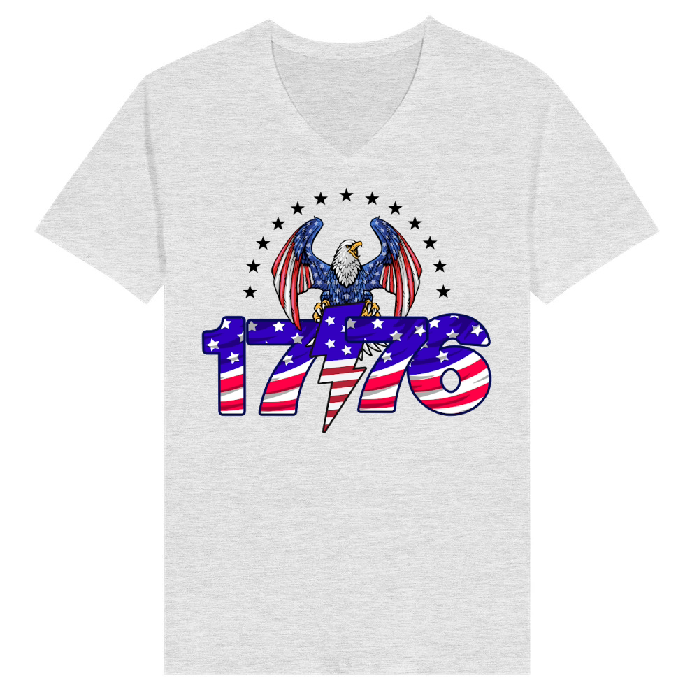 Product Vintage 1776 4th of July V-Neck T-shirt