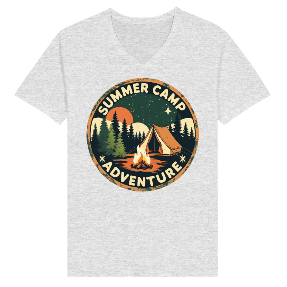 Product Summer Camp Adventure Emblem V-Neck T-shirt