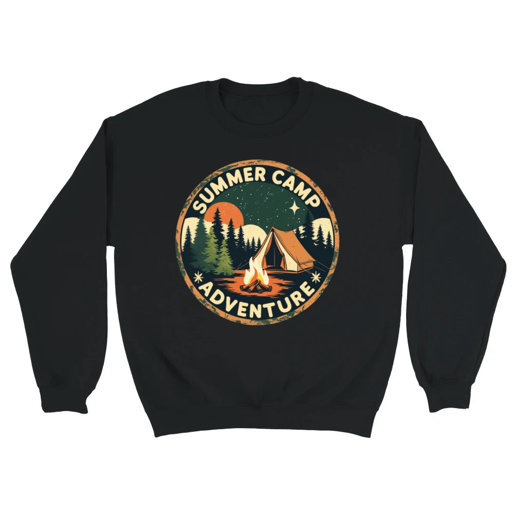 Product Summer Camp Adventure Emblem Unisex Sweatshirt
