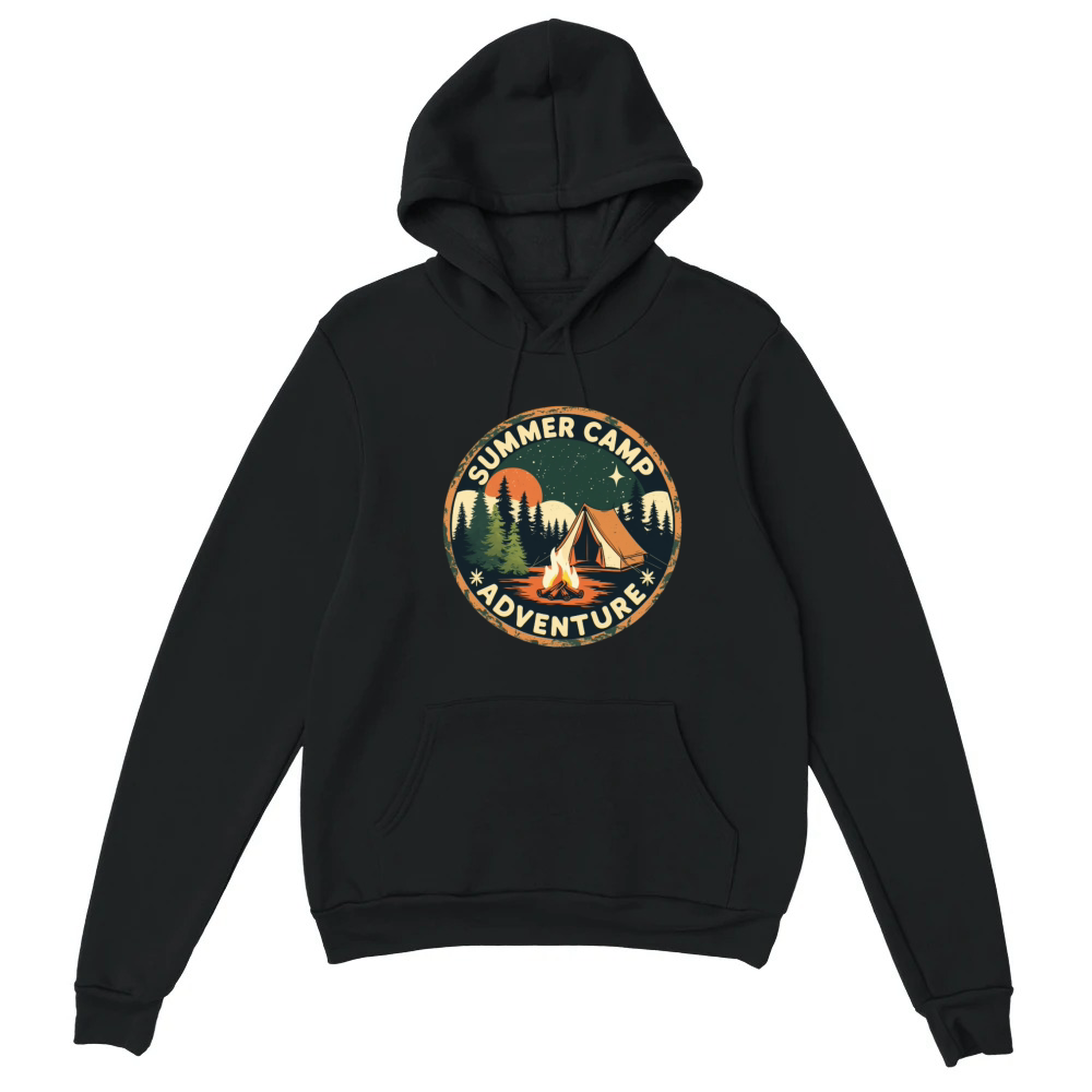 Product Summer Camp Adventure Emblem Unisex Hoodie
