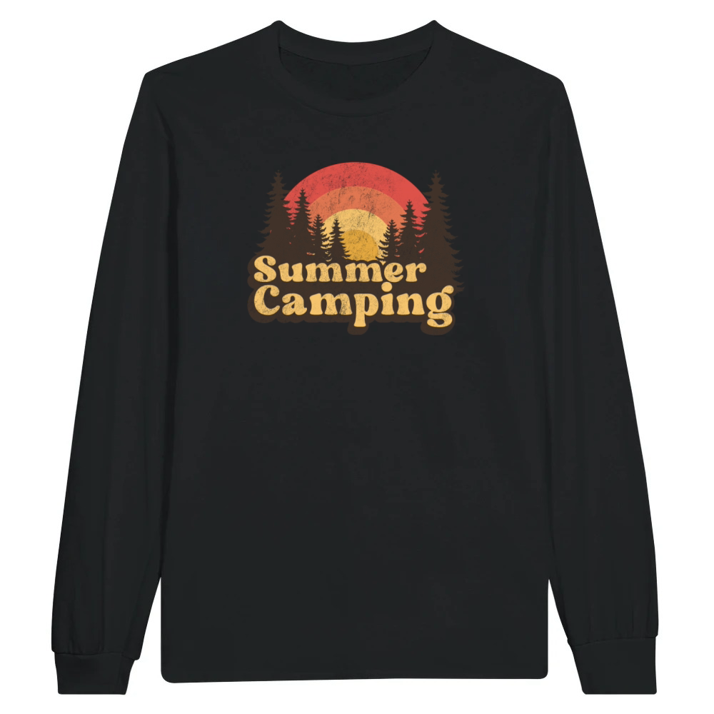 Product Summer camping retro design Unisex Longsleeve