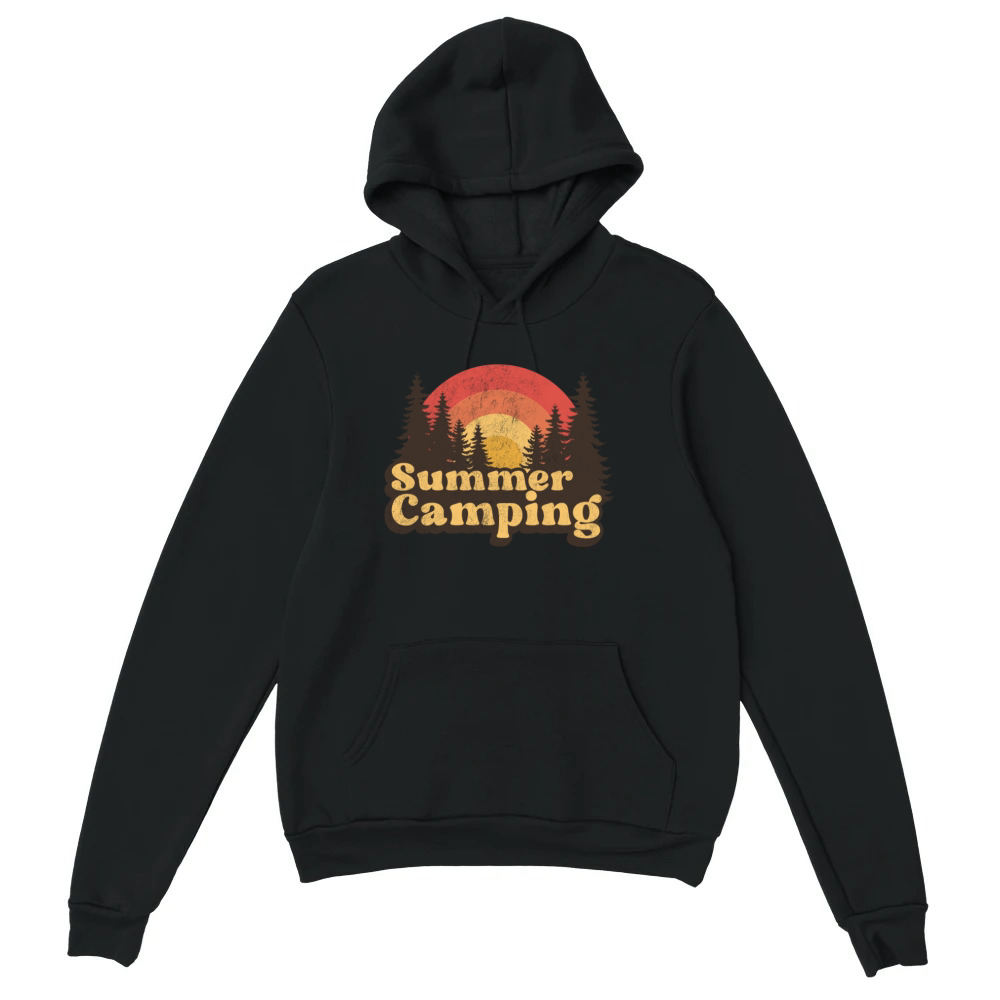 Product Summer camping retro design Unisex Hoodie
