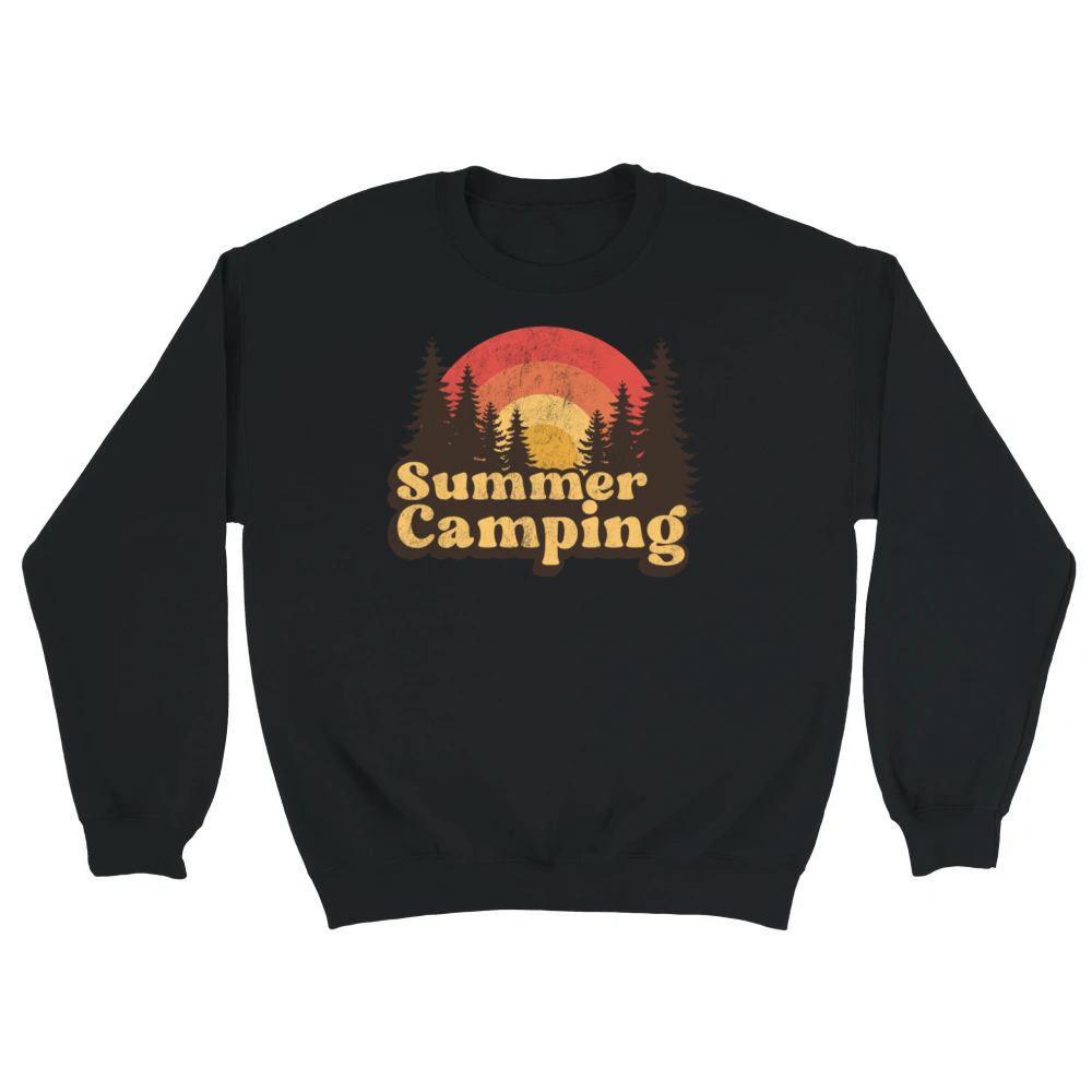 Product Summer camping retro design Unisex Sweatshirt