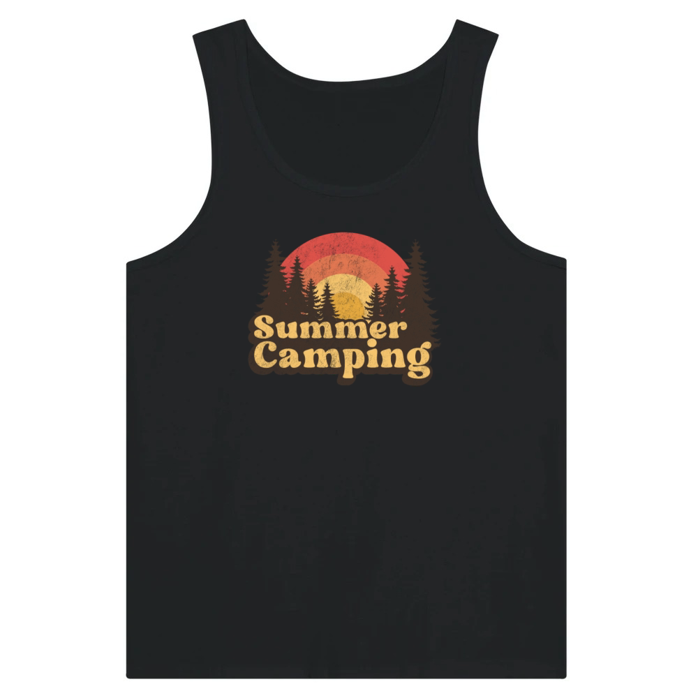Product Summer camping retro design Tank Top