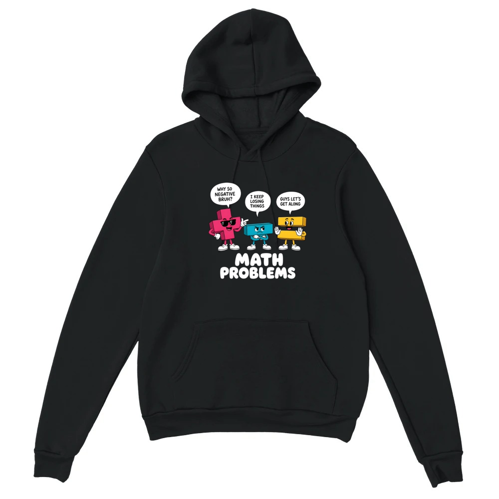 Product Math Problems Symbols Funny Teacher Back to School Unisex Hoodie