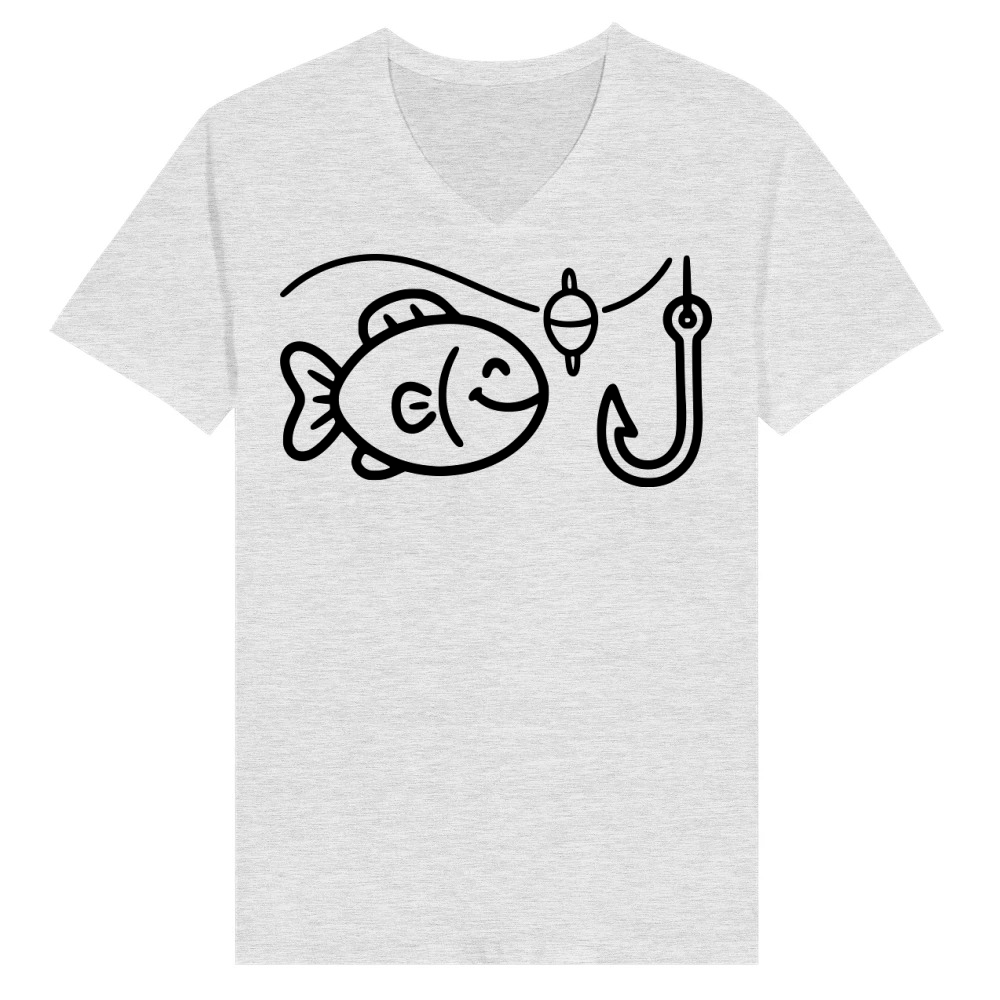 Product Funny Fish Fishing Angler Sport Fishing Club V-Neck T-shirt