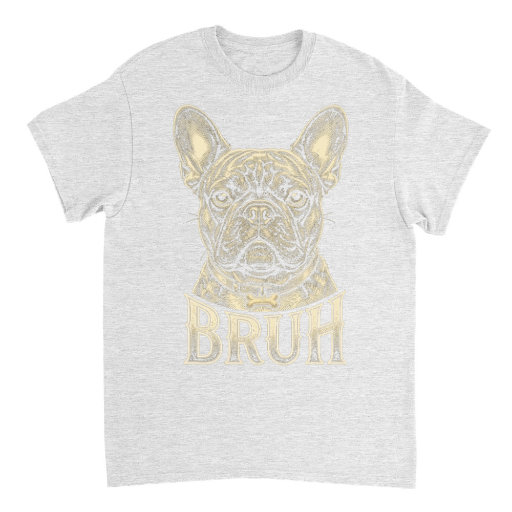 Product Funny French Bulldog Bruh Meme Vintage Retro Dog T-Shirt