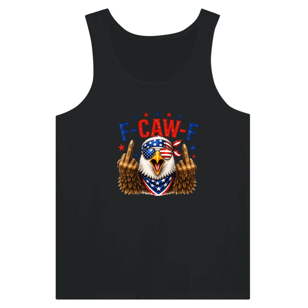 Product F Caw F Funny Patriotic Eagle USA 4th Of July Tank Top
