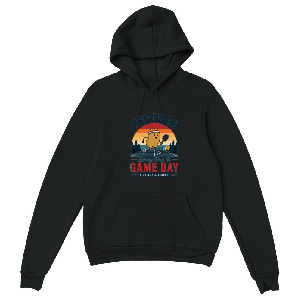 Product Retired Pickleball Legend Funny Potato Player Unisex Hoodie