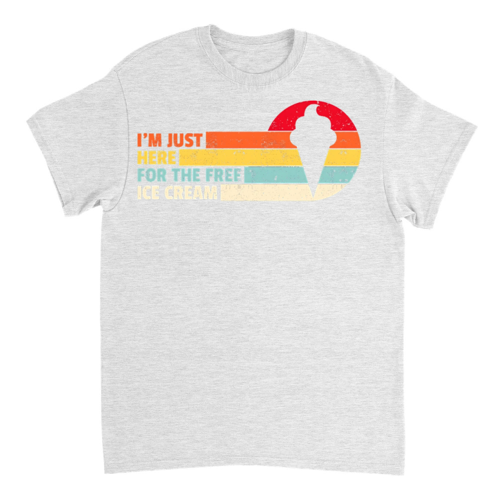 Product Funny Free Ice Cream Retro Sunset Graphic T-Shirt