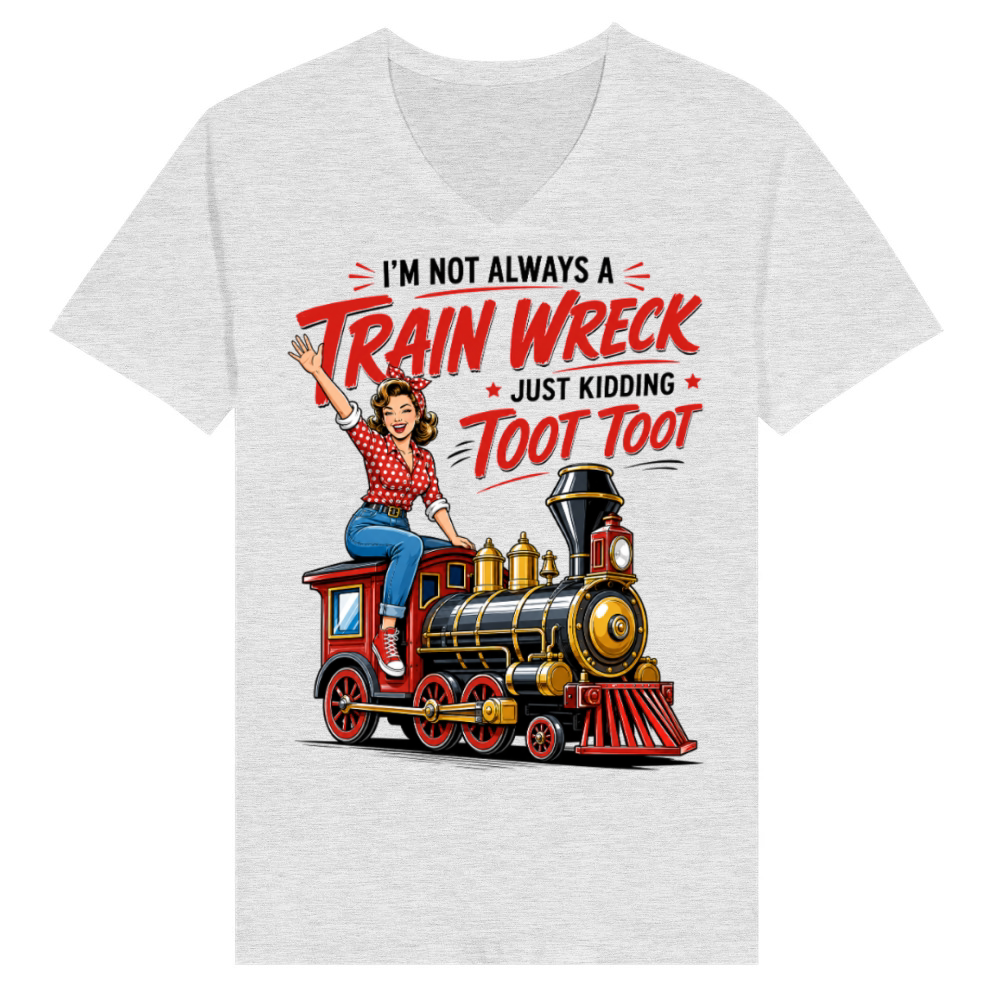 Product Funny Train Lover Toot Toot V-Neck T-shirt