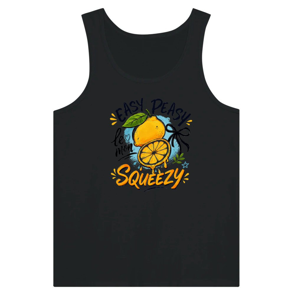 Product Easy Peasy Lemon Squeezy Funny Lemon Tank Top