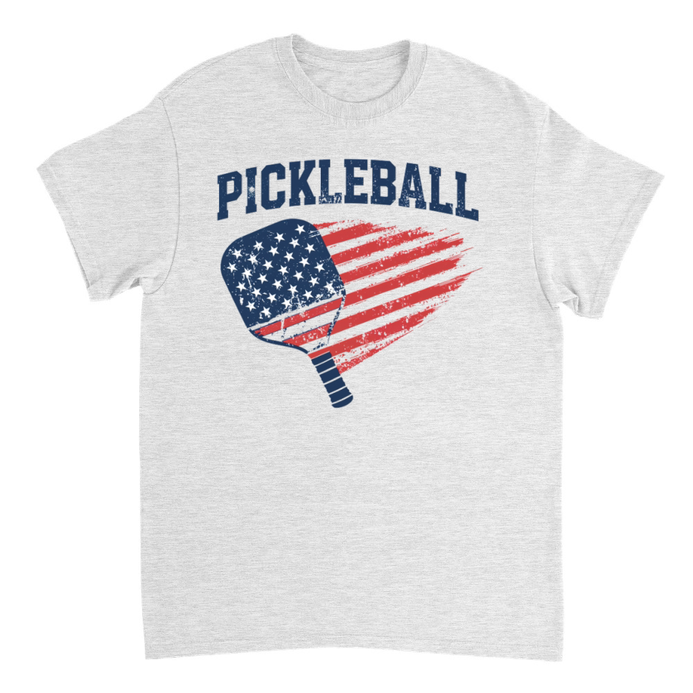 Product Funny Pickleball Paddle American Flag Patriotic T-Shirt