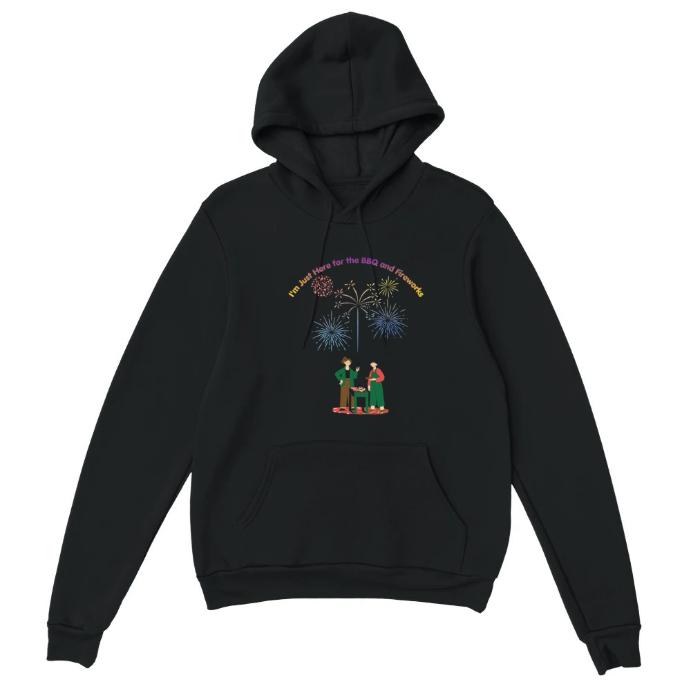 Product Just Here For BBQ And Fireworks Funny Summer Desig Unisex Hoodie