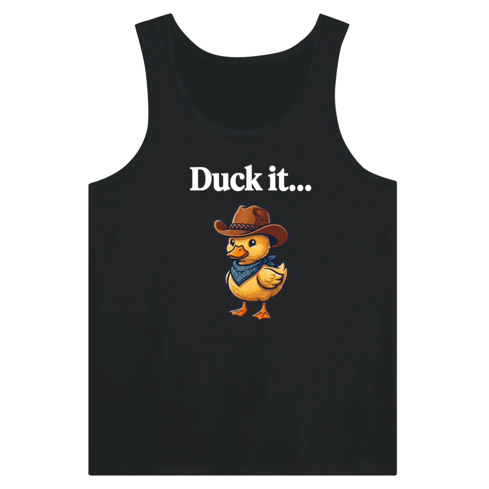 Product Funny Cowboy Duck It - Sarcastic Western Pun Tank Top