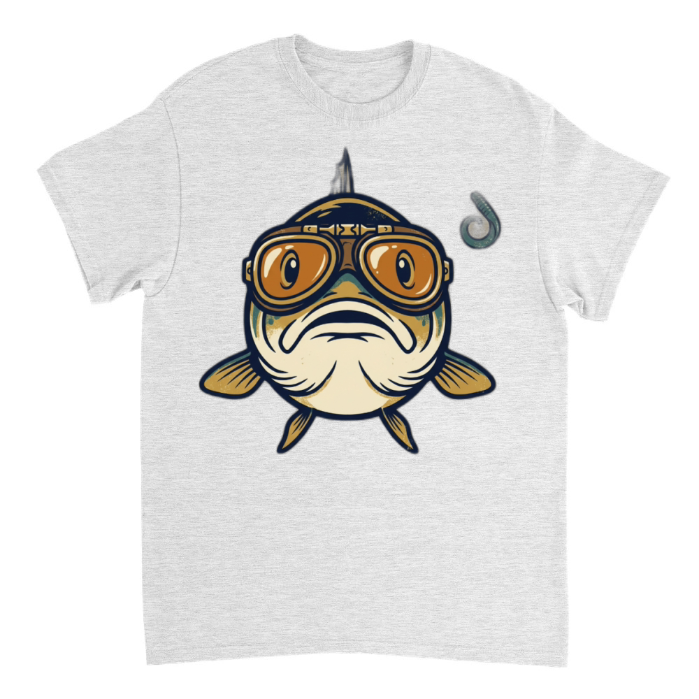 Product Funny Bass Fishing Aviator Goggles Weird Dad Gift T-Shirt