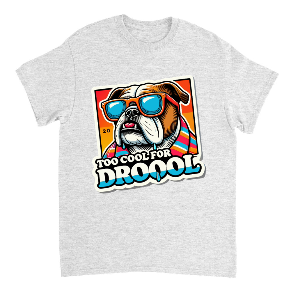 Product Too Cool For Drool Funny Bulldog T-Shirt