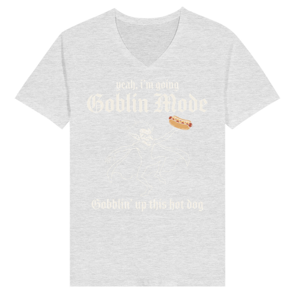 Product Funny Goblin Mode Meme Gothic Vintage Goblin Hot D V-Neck T-shirt